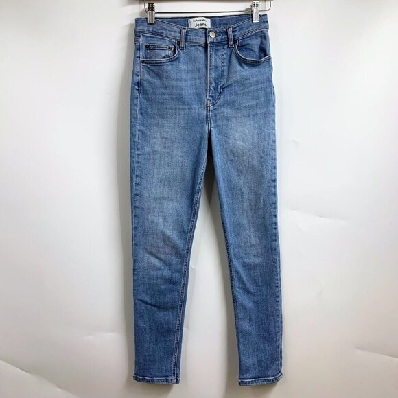 Reformation Jeans Women's High & Skinny Stretch Crop in Barbados‎ Jeans Size 28 - Picture 1 of 12